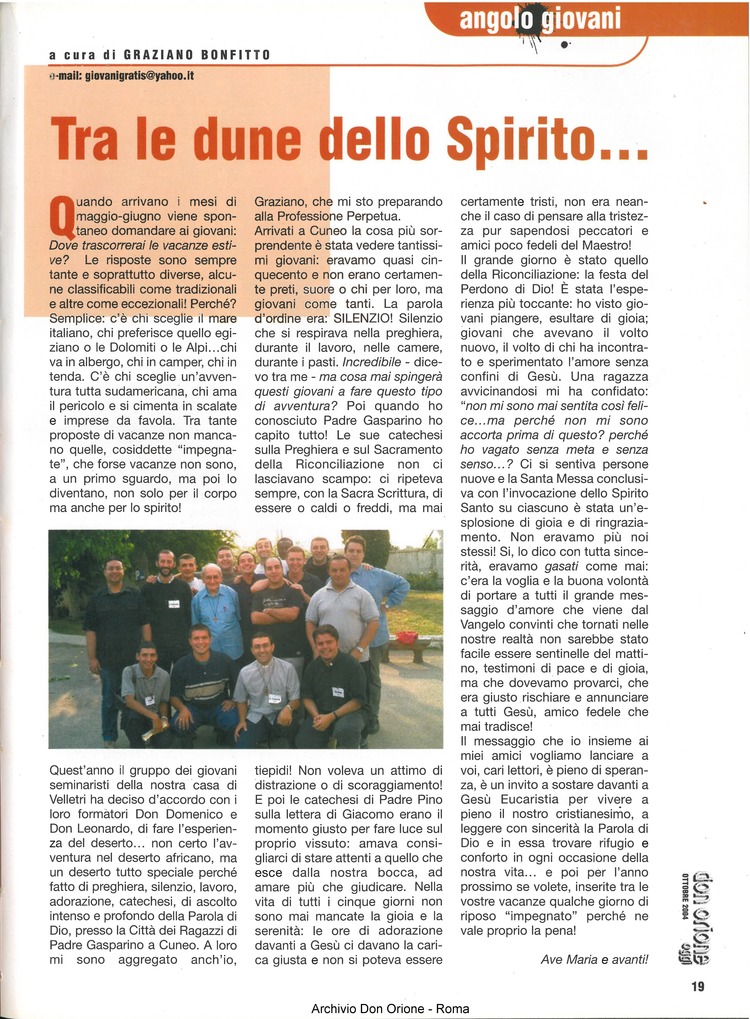 Don Orione oggi, 2004, 08, pagina 19