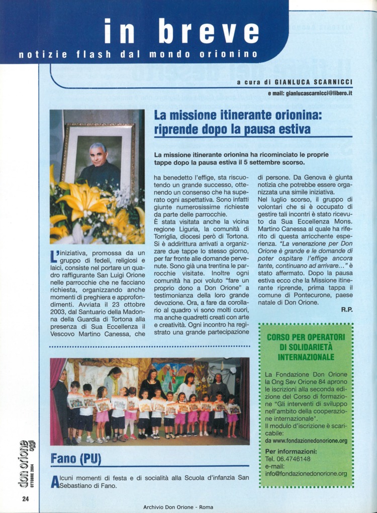 Don Orione oggi, 2004, 08, pagina 24