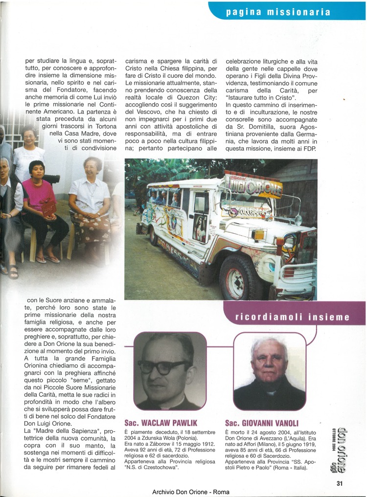 Don Orione oggi, 2004, 08, pagina 31
