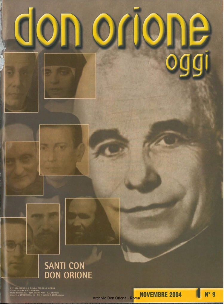 Don Orione oggi, 2004, 09, pagina 1