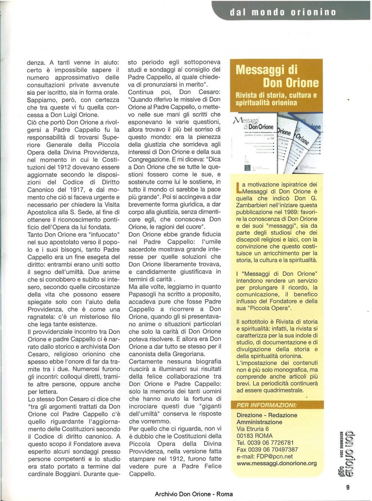 Don Orione oggi, 2004, 09, pagina 9