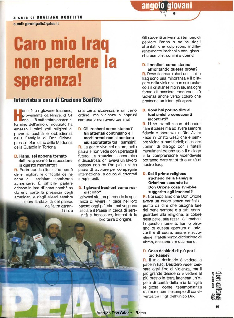 Don Orione oggi, 2004, 09, pagina 19
