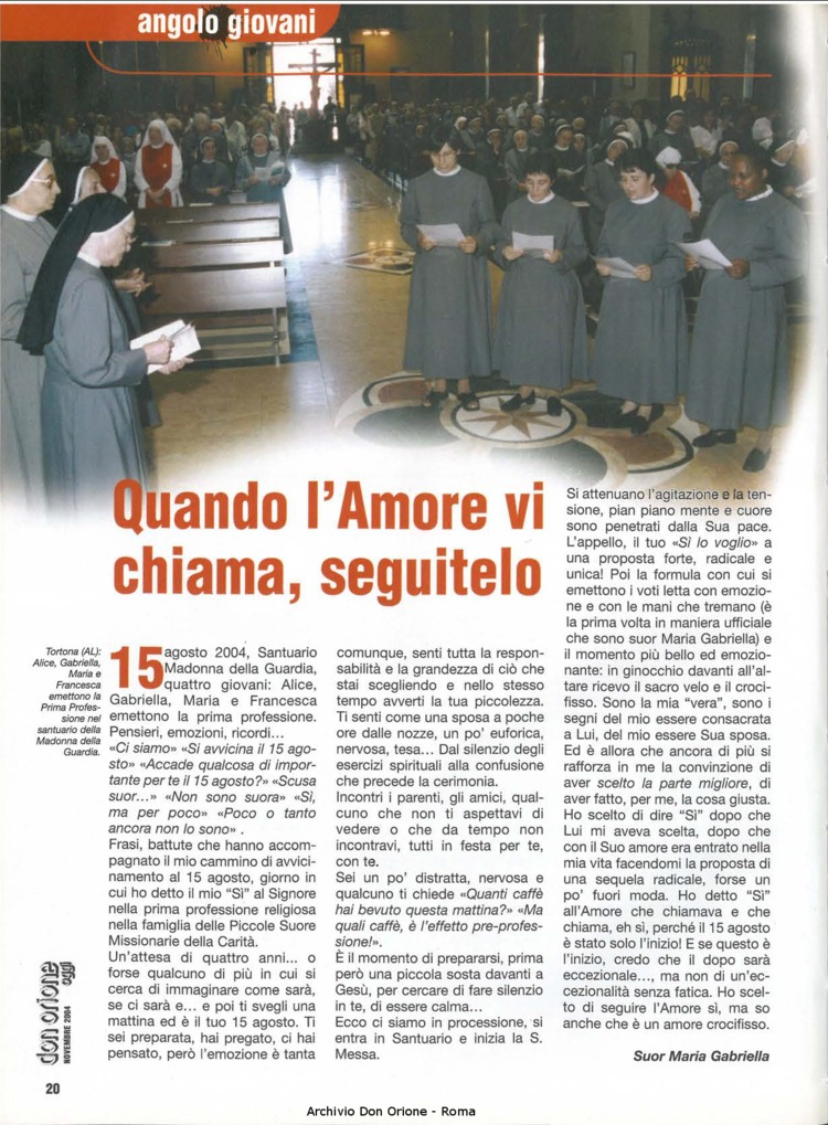 Don Orione oggi, 2004, 09, pagina 20