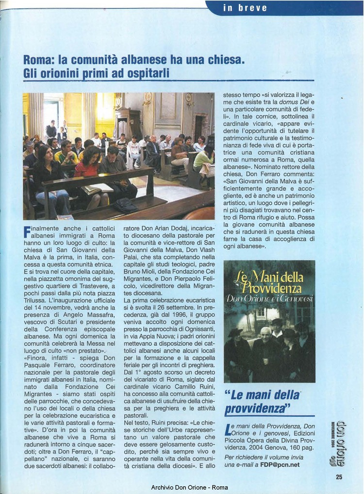 Don Orione oggi, 2004, 09, pagina 25