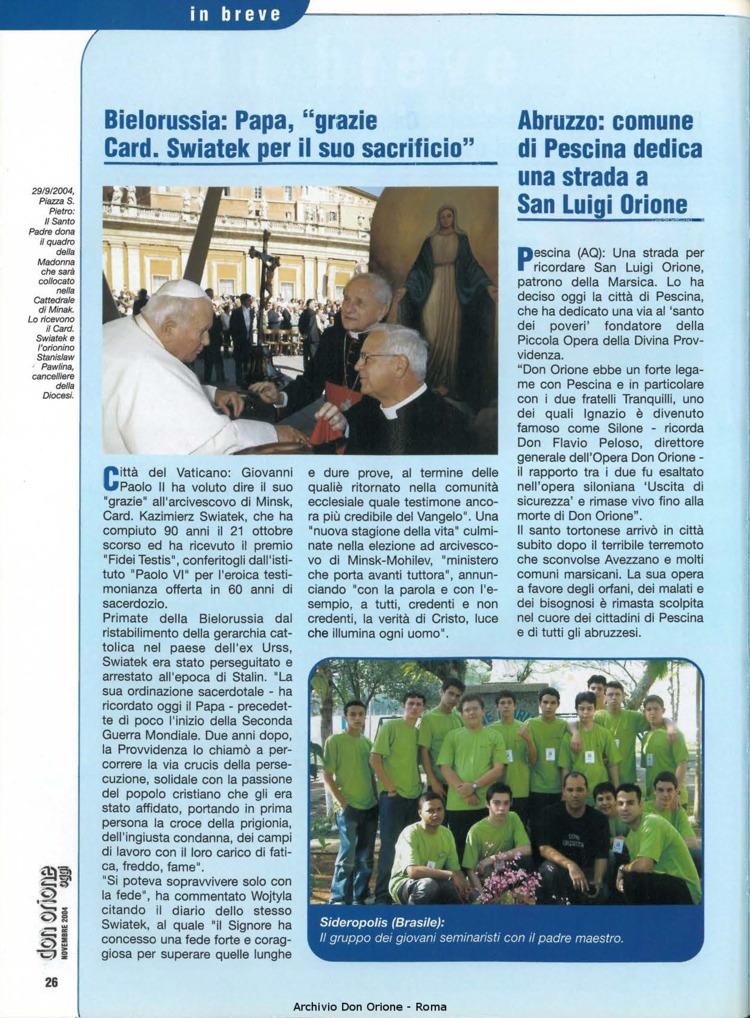Don Orione oggi, 2004, 09, pagina 26