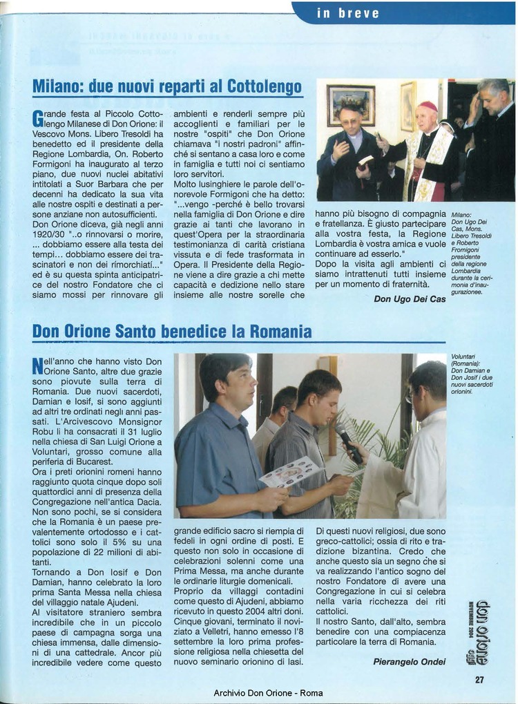 Don Orione oggi, 2004, 09, pagina 27