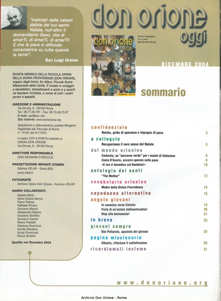Don Orione oggi, 2004, 10, pagina 2
