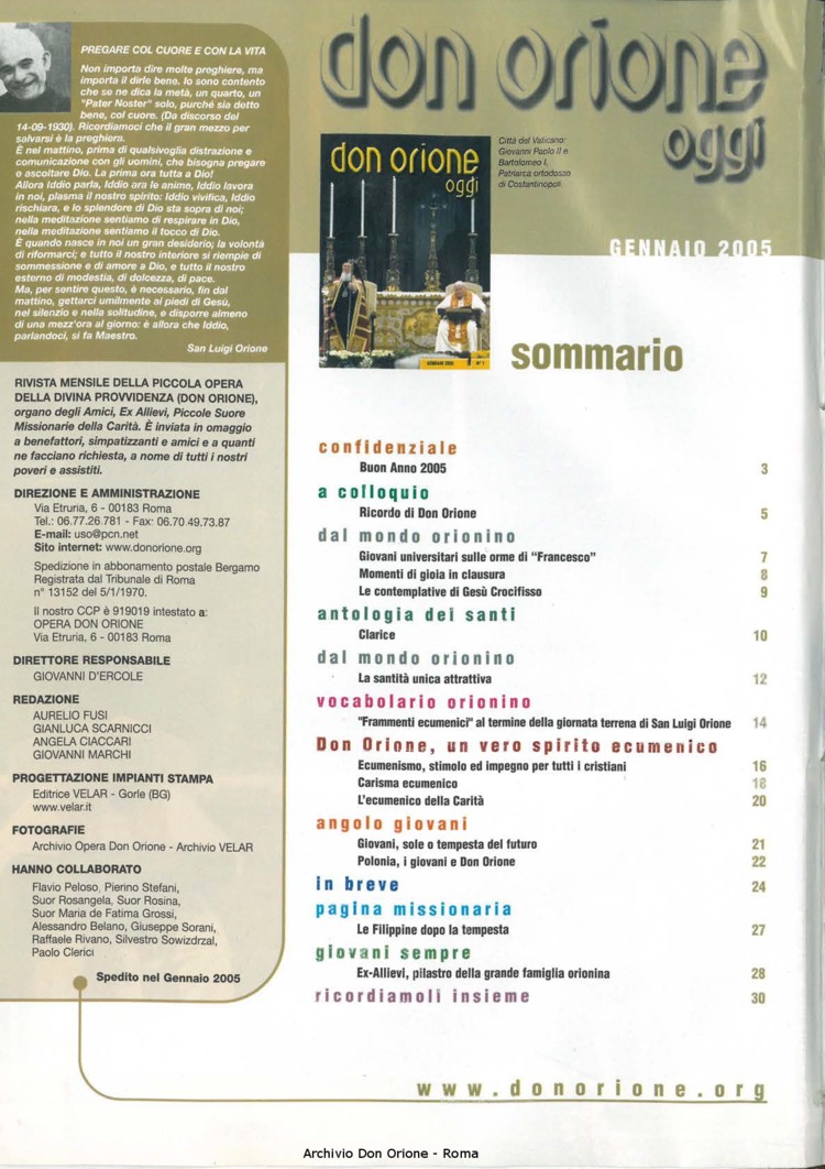 Don Orione oggi, 2005, 01, pagina 2