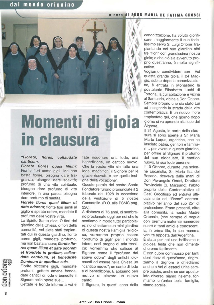 Don Orione oggi, 2005, 01, pagina 8