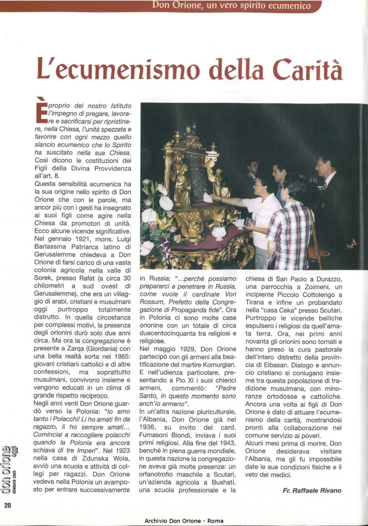 Don Orione oggi, 2005, 01, pagina 20