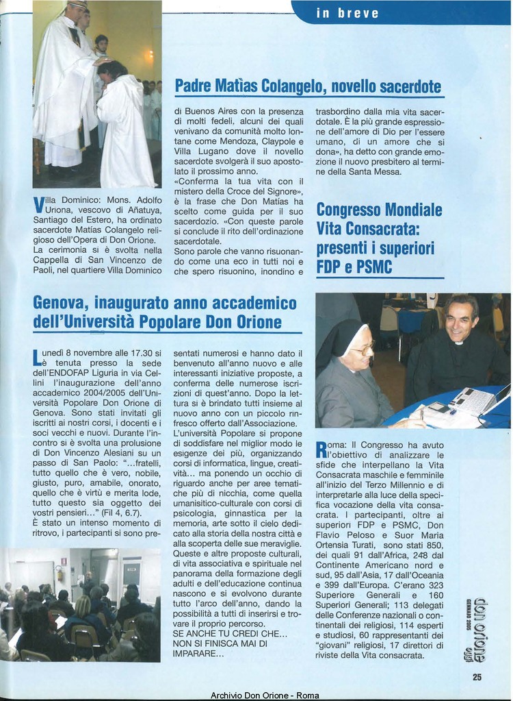 Don Orione oggi, 2005, 01, pagina 25
