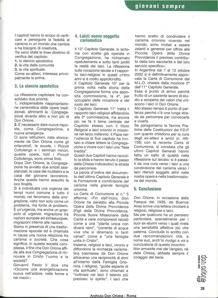Don Orione oggi, 2005, 01, pagina 29