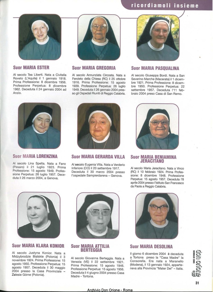 Don Orione oggi, 2005, 01, pagina 31