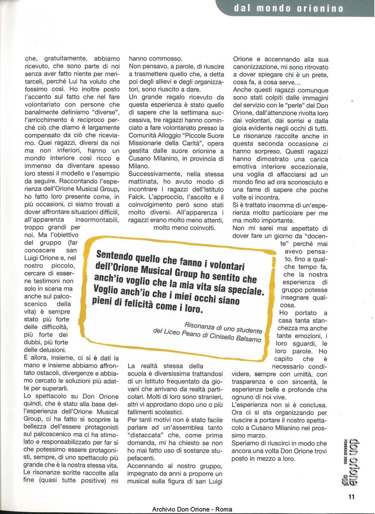 Don Orione oggi, 2005, 02, pagina 11