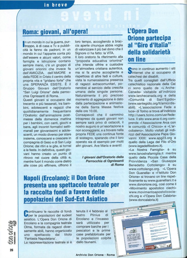 Don Orione oggi, 2005, 02, pagina 26
