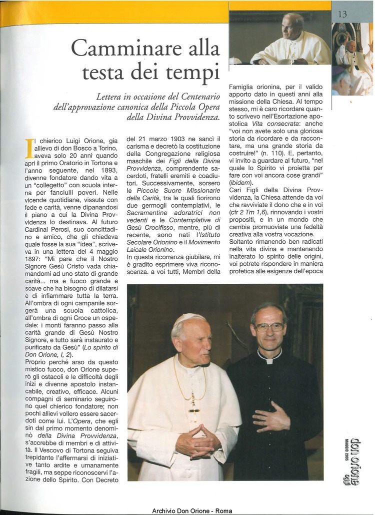 Don Orione oggi, 2005, 05, pagina 13