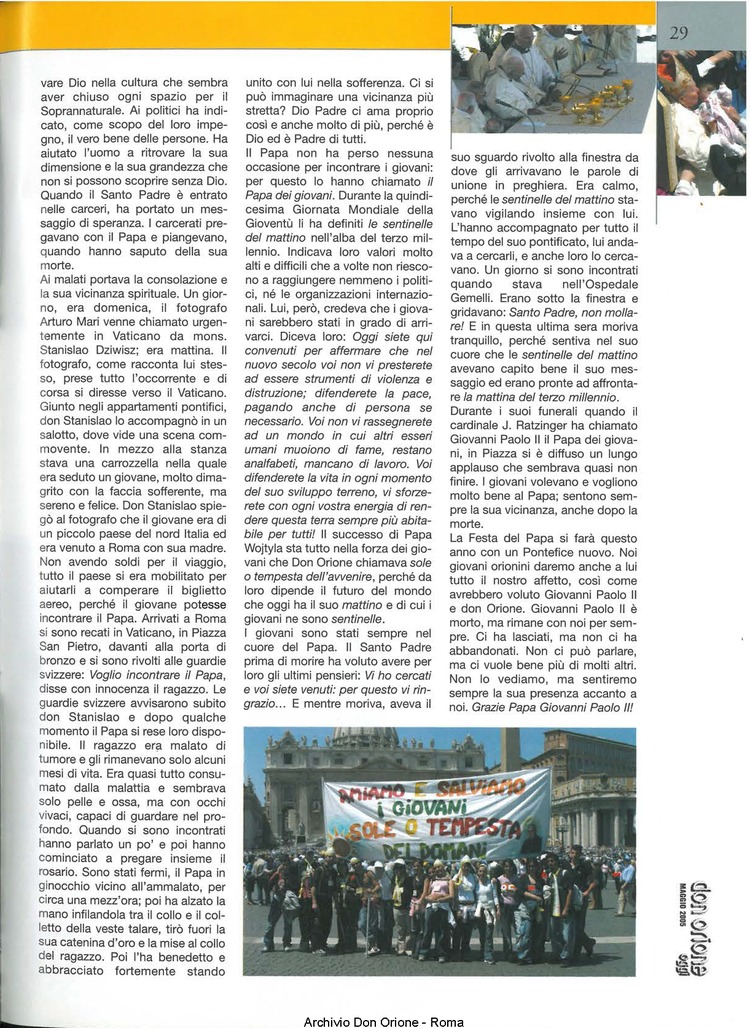 Don Orione oggi, 2005, 05, pagina 29