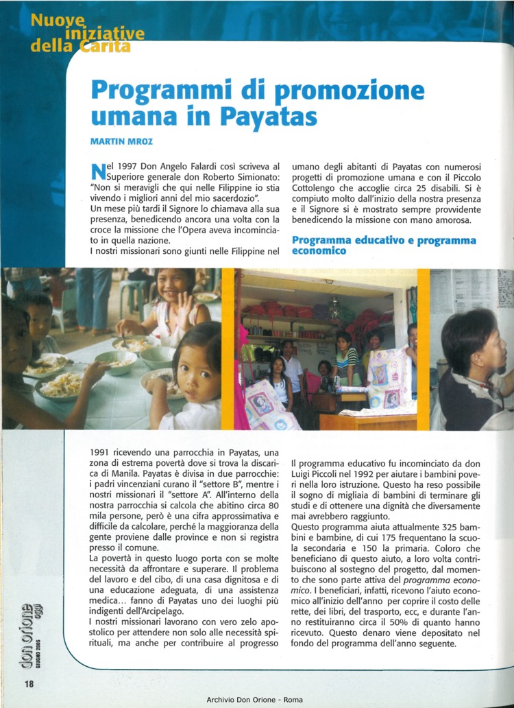Don Orione oggi, 2005, 06, pagina 18