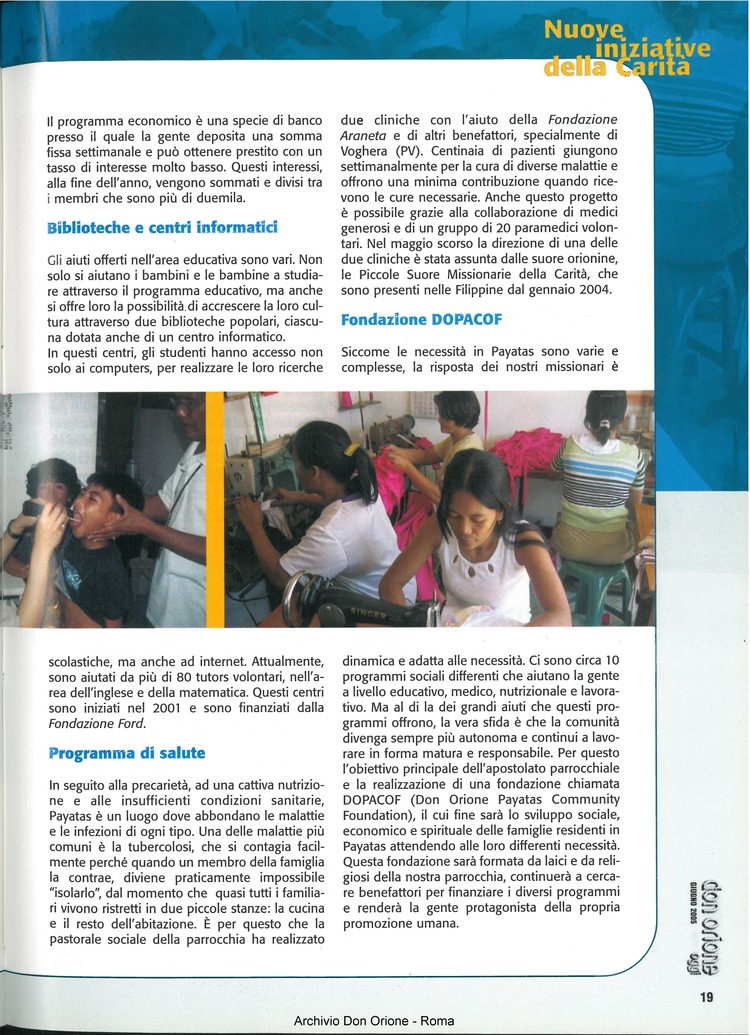 Don Orione oggi, 2005, 06, pagina 19