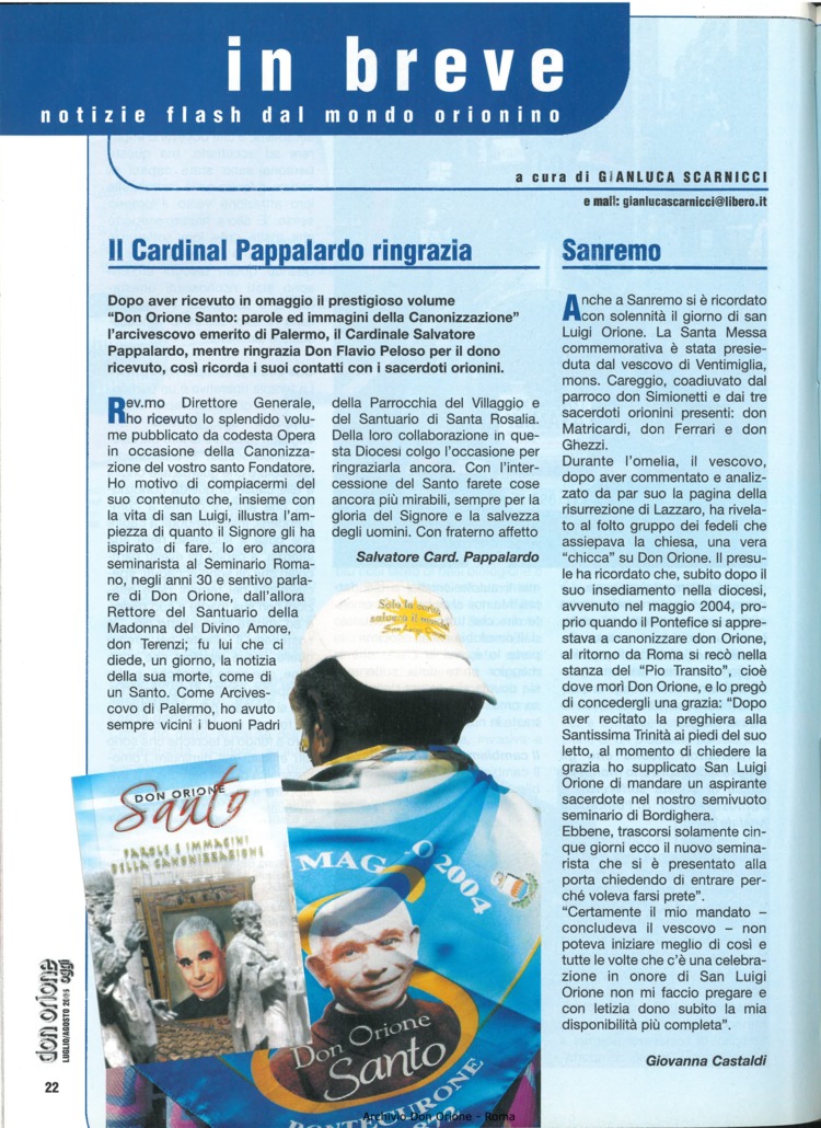 Don Orione oggi, 2005, 07, pagina 22