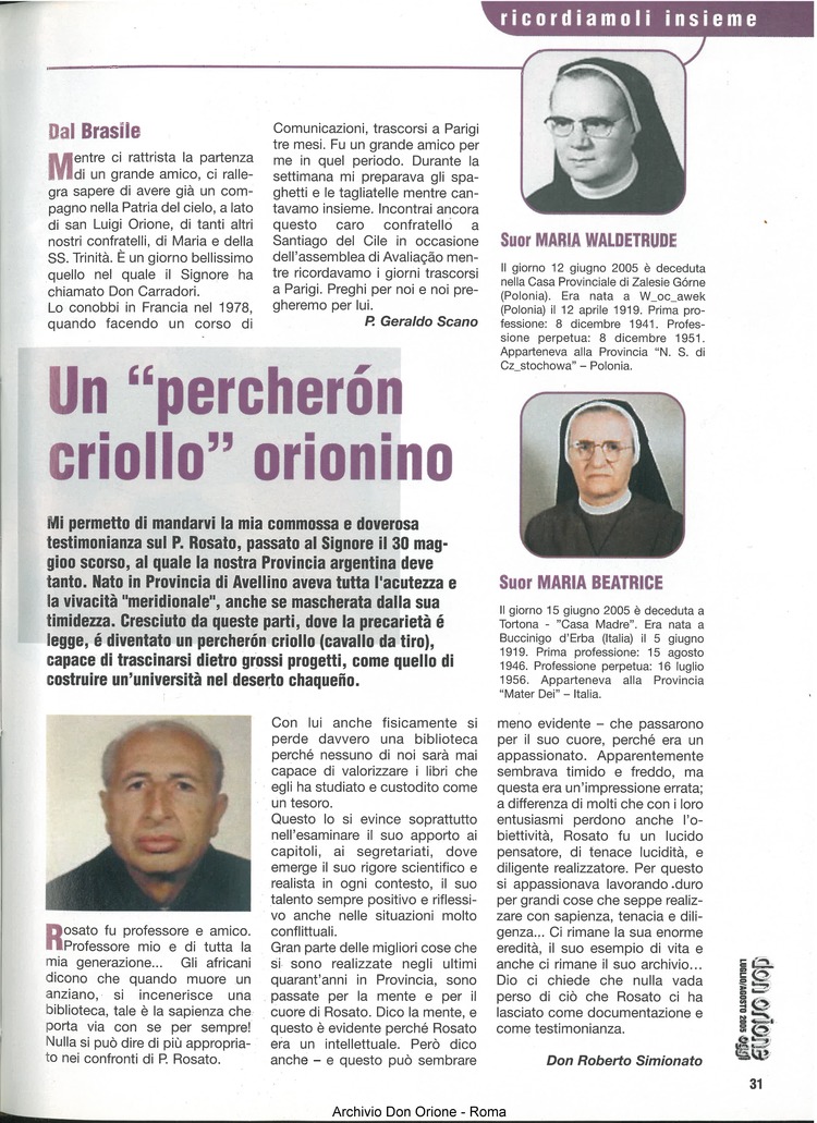 Don Orione oggi, 2005, 07, pagina 31