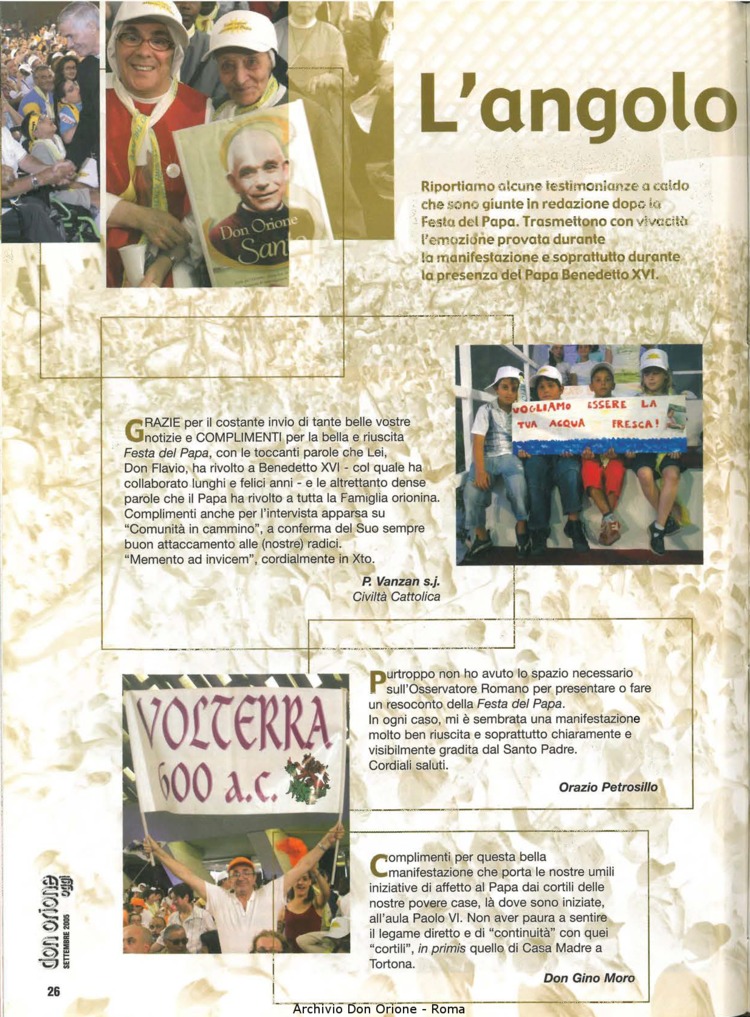 Don Orione oggi, 2005, 08, pagina 26