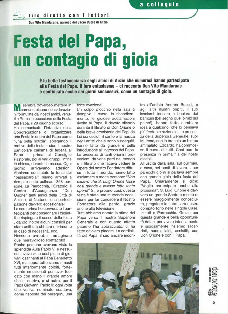 Don Orione oggi, 2005, 09, pagina 5
