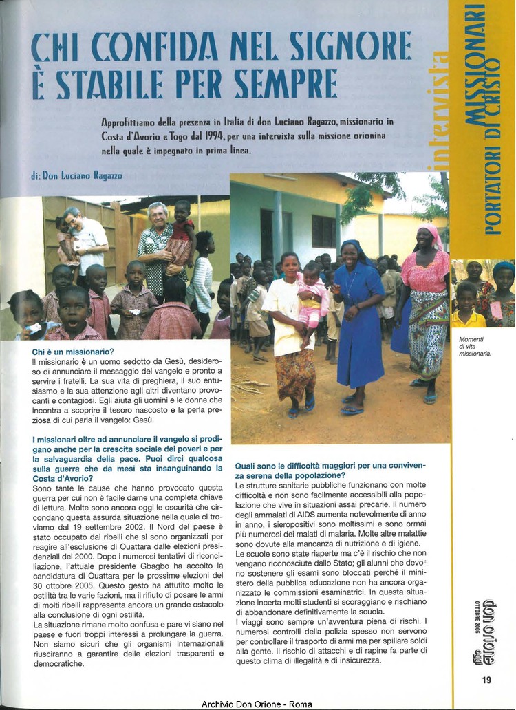 Don Orione oggi, 2005, 09, pagina 19