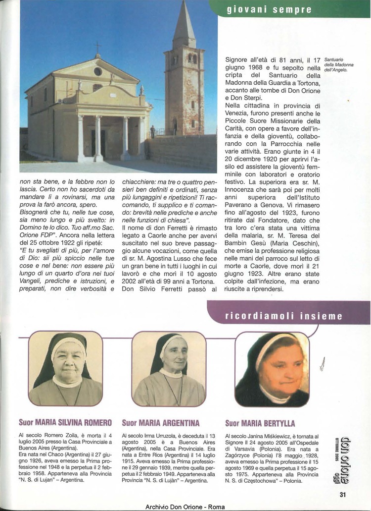 Don Orione oggi, 2005, 09, pagina 31
