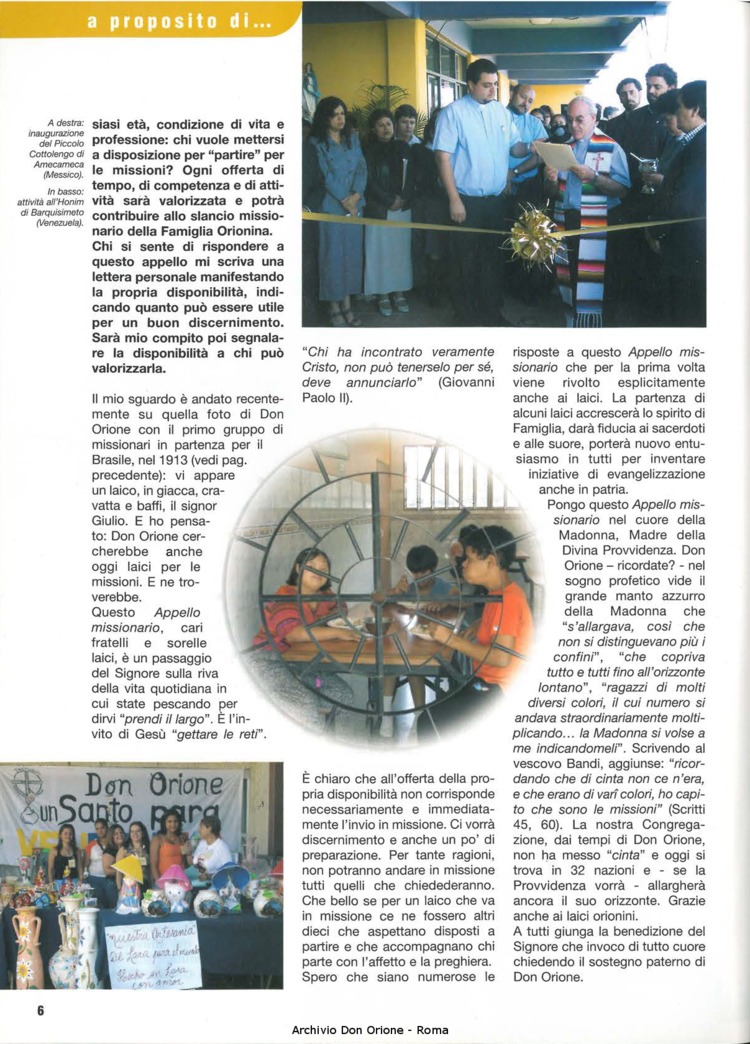 Don Orione oggi, 2005, 10, pagina 6