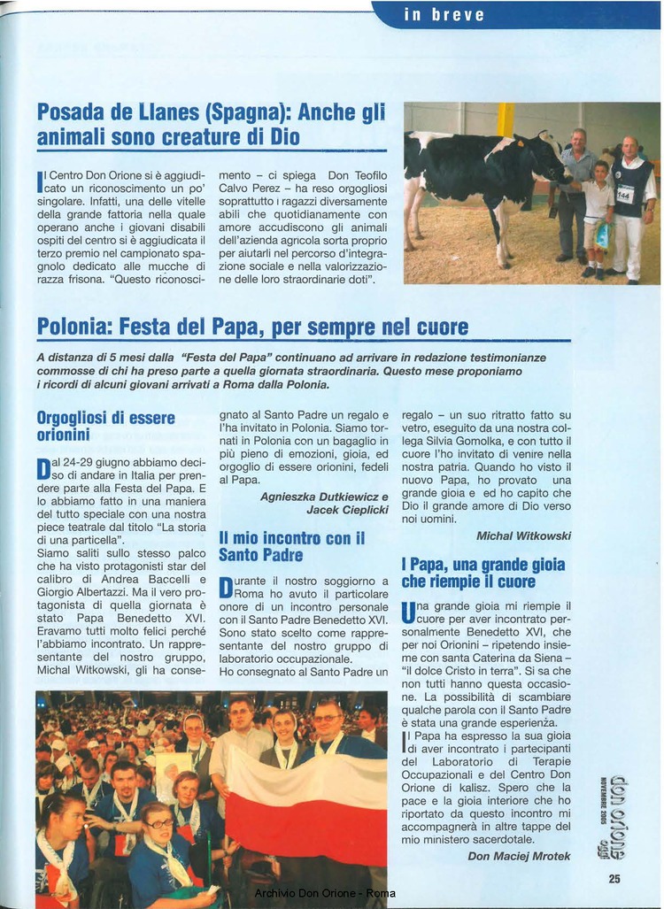 Don Orione oggi, 2005, 10, pagina 25