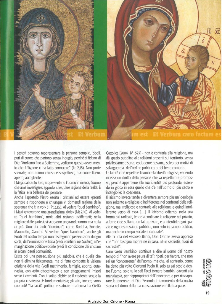 Don Orione oggi, 2005, 11, pagina 19