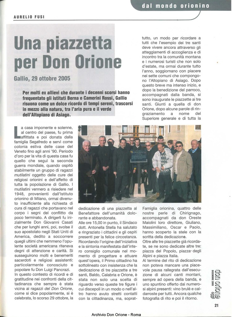 Don Orione oggi, 2005, 11, pagina 21