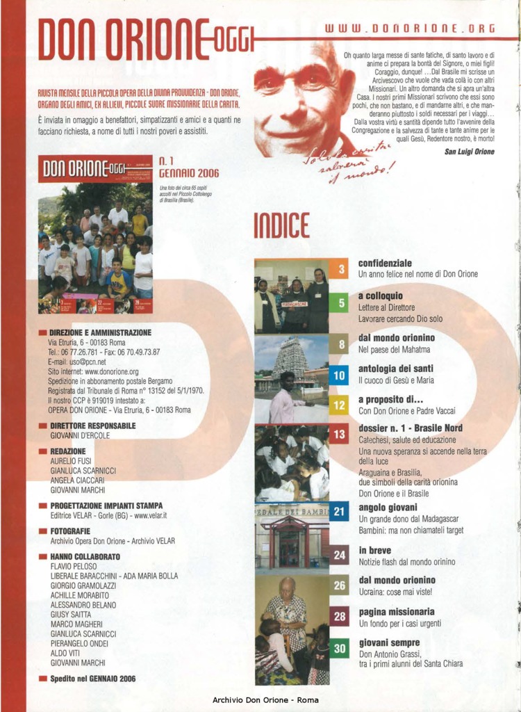 Don Orione oggi, 2006, 01, pagina 2
