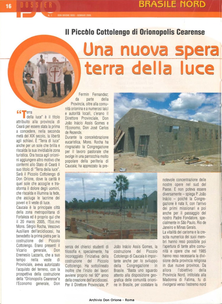 Don Orione oggi, 2006, 01, pagina 16