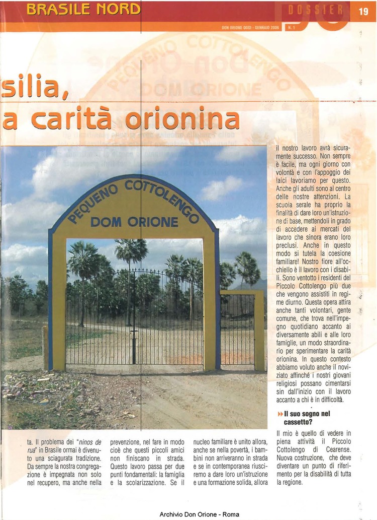 Don Orione oggi, 2006, 01, pagina 19