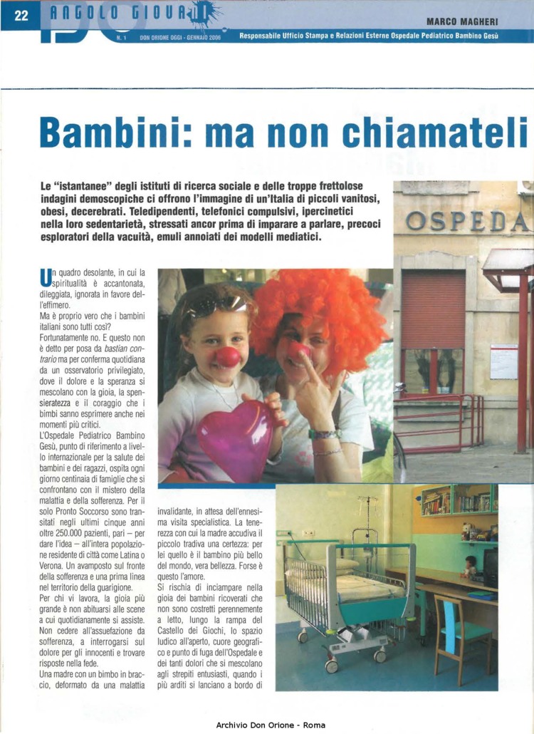 Don Orione oggi, 2006, 01, pagina 22