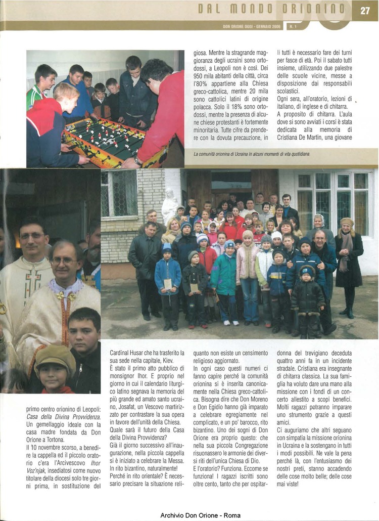 Don Orione oggi, 2006, 01, pagina 27