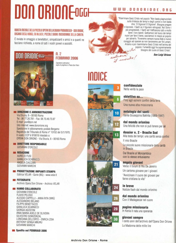 Don Orione oggi, 2006, 02, pagina 2