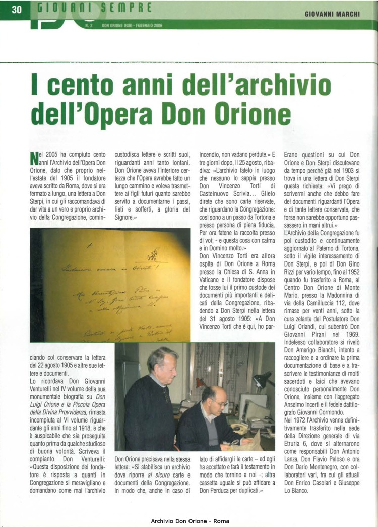 Don Orione oggi, 2006, 02, pagina 30