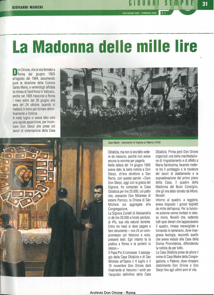 Don Orione oggi, 2006, 02, pagina 31