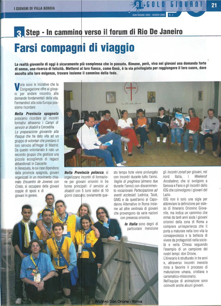 Don Orione oggi, 2006, 03, pagina 21