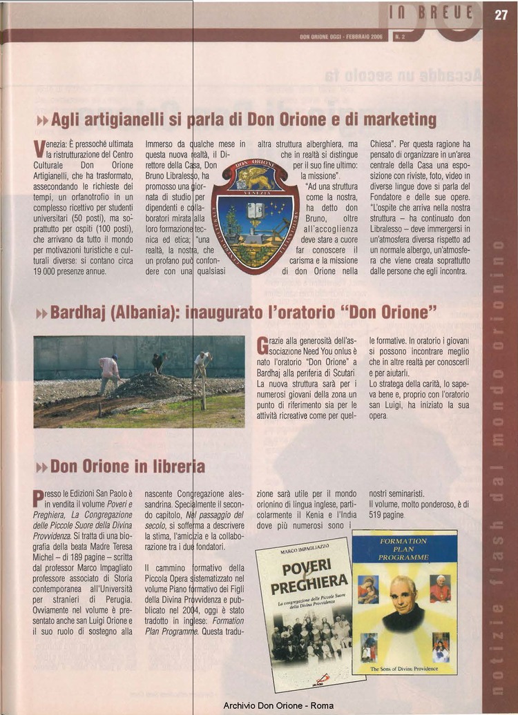 Don Orione oggi, 2006, 03, pagina 27