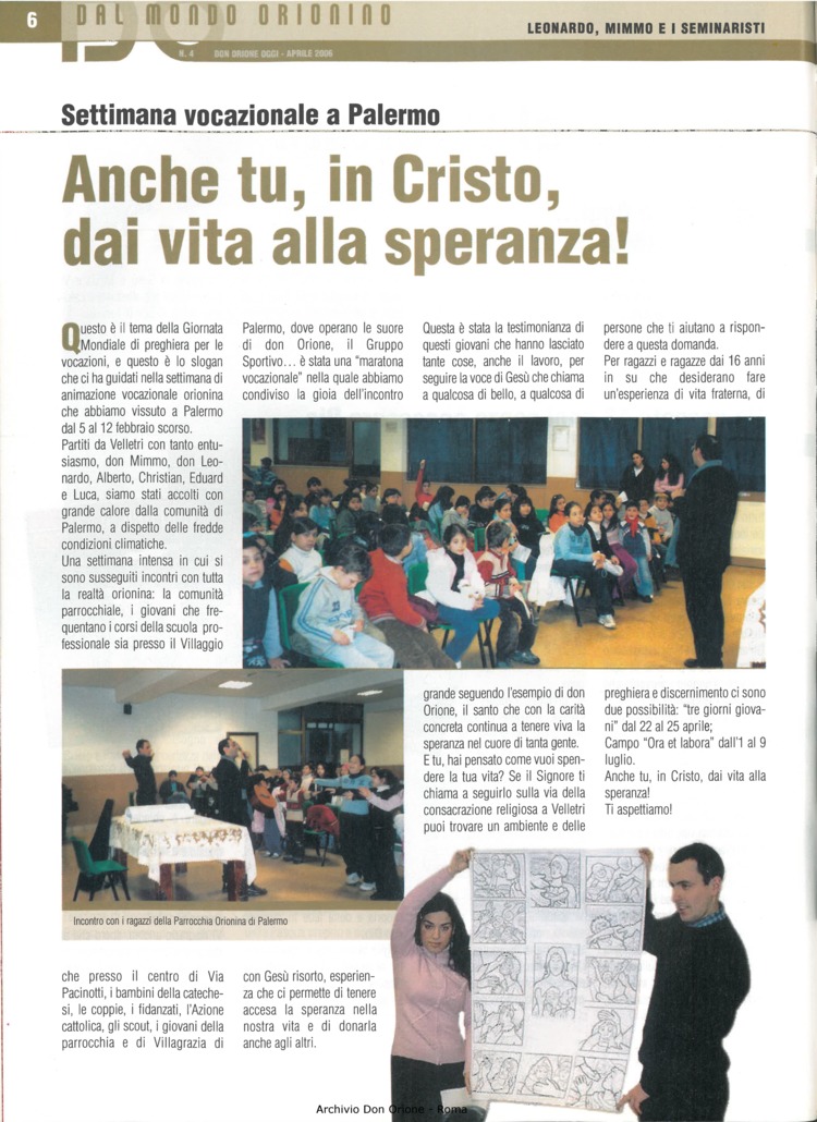 Don Orione oggi, 2006, 04, pagina 6