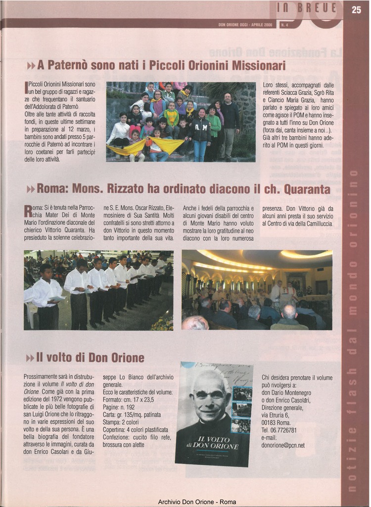 Don Orione oggi, 2006, 04, pagina 25
