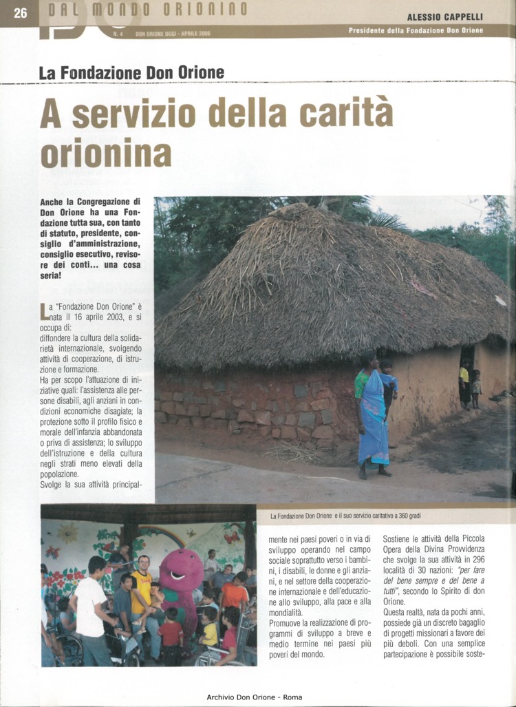 Don Orione oggi, 2006, 04, pagina 26