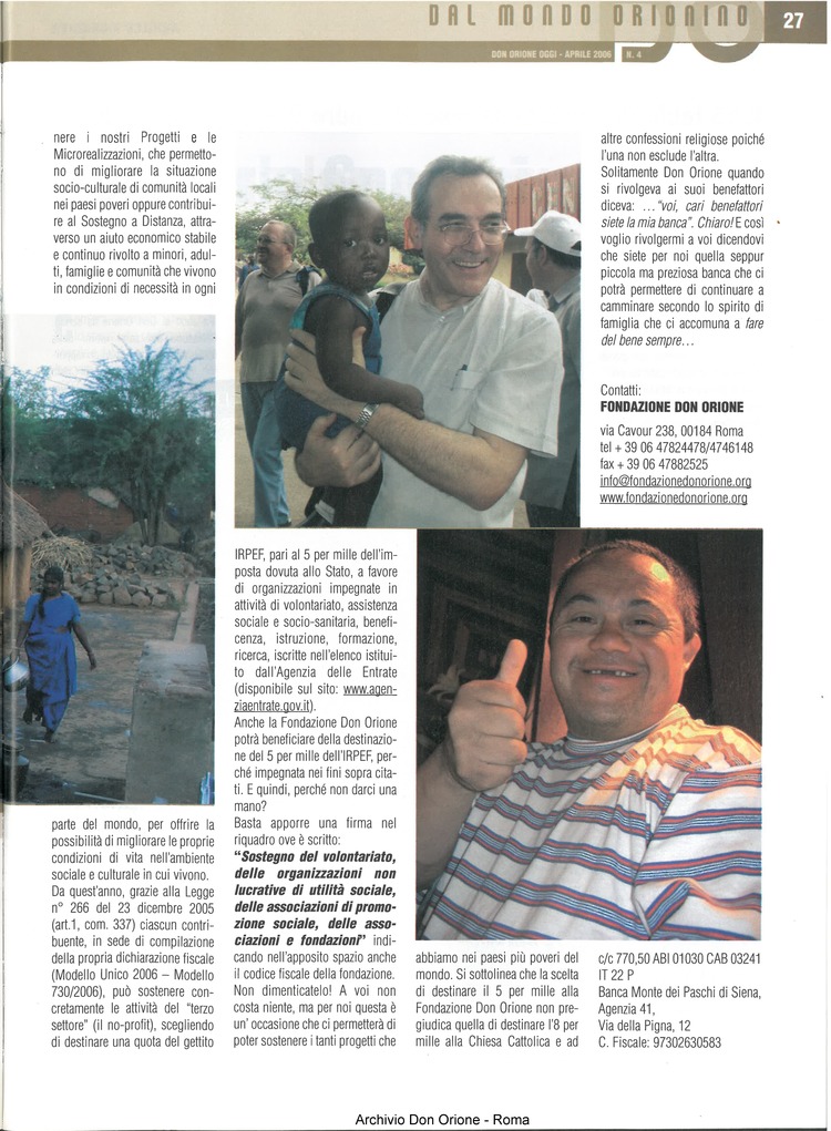 Don Orione oggi, 2006, 04, pagina 27