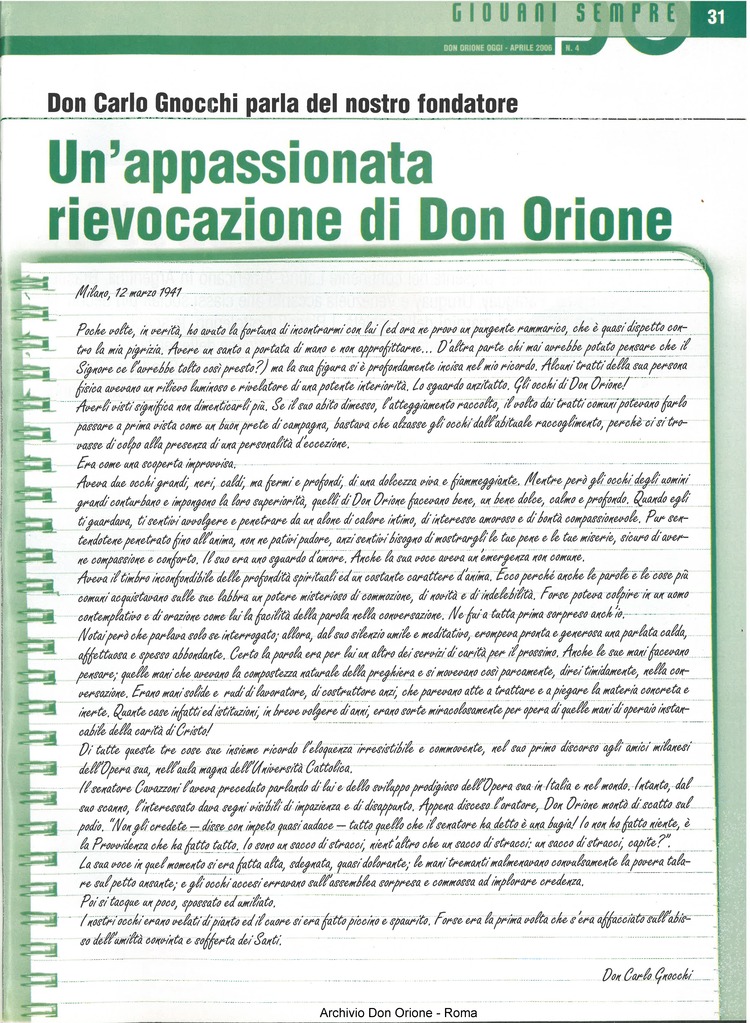 Don Orione oggi, 2006, 04, pagina 31