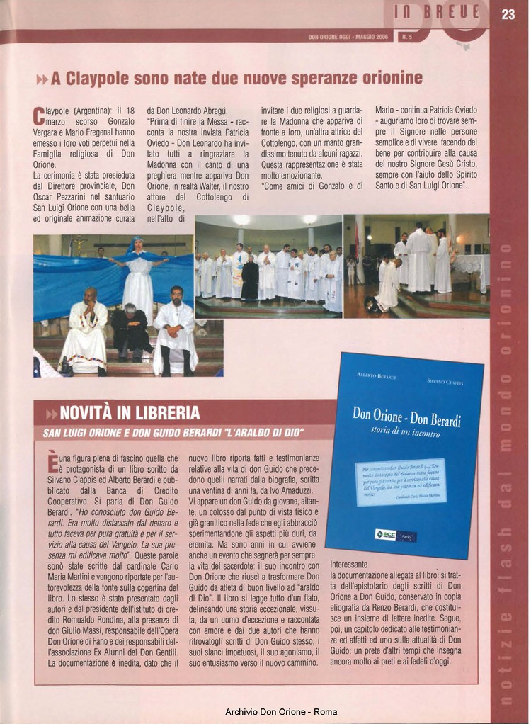 Don Orione oggi, 2006, 05, pagina 23