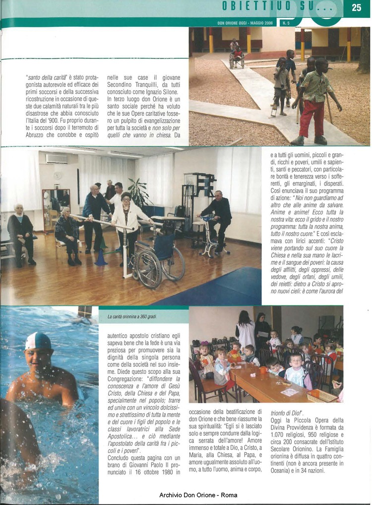 Don Orione oggi, 2006, 05, pagina 25